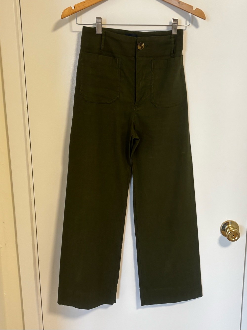 Maeve Collette  Green Wide Leg Pants